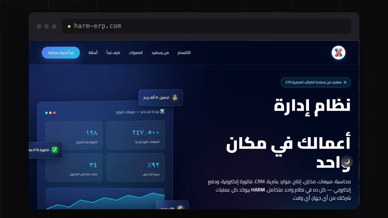HARM — Integrated Arabic ERP